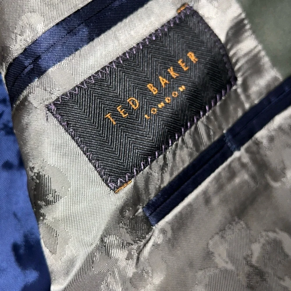 Men’s Ted Baker London suit.